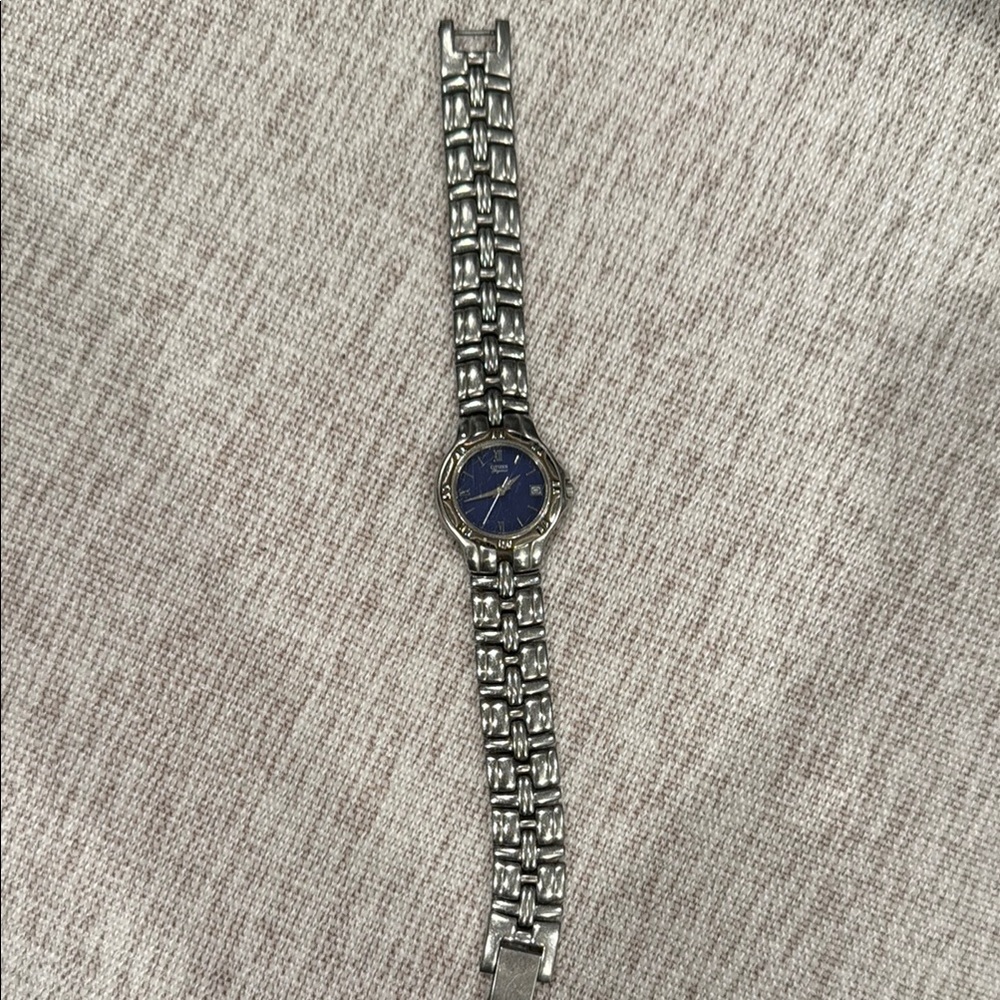 Citizen Silver Men’s Watch Blue Face